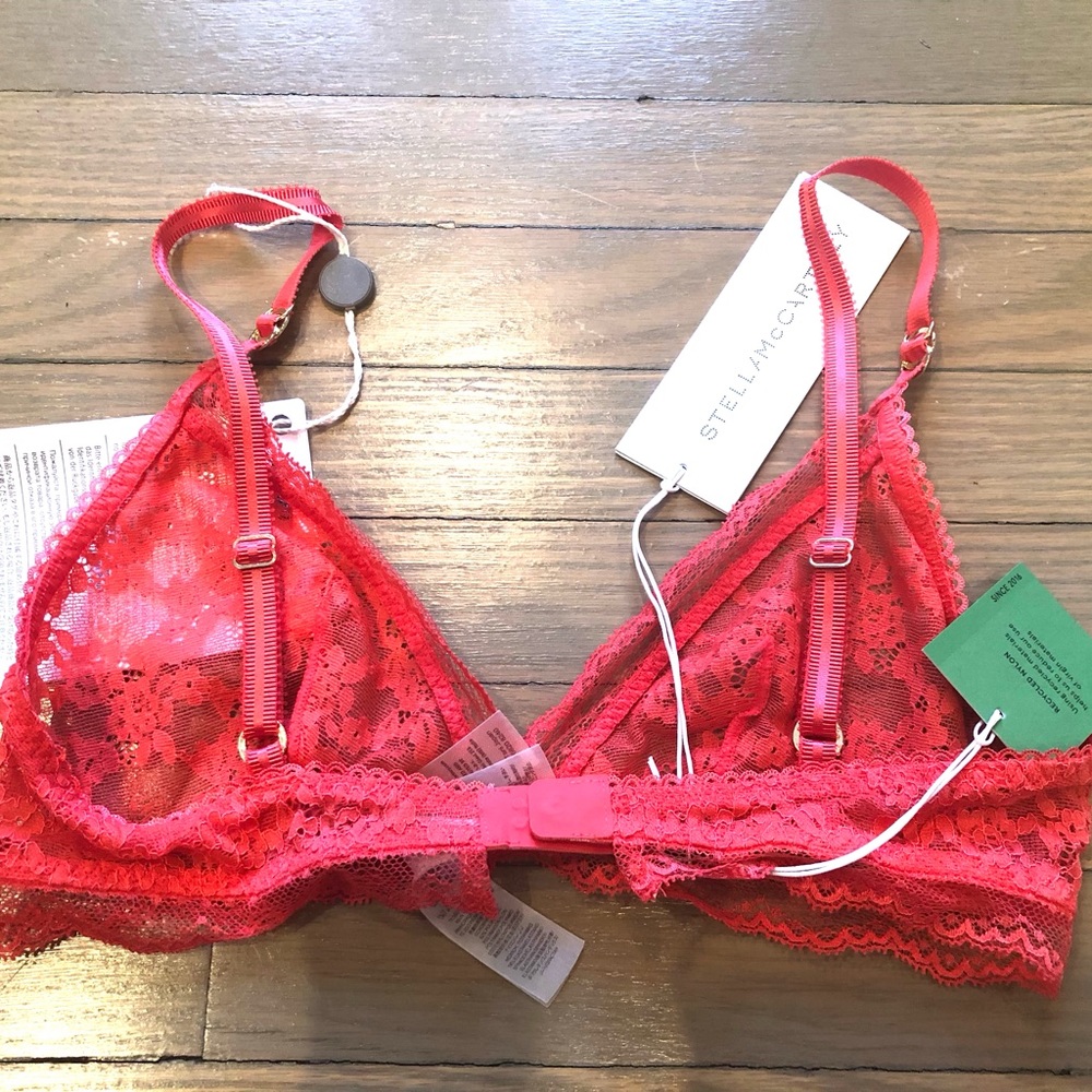 Stella McCartney bra in coral lace - Picture 2 of 4
